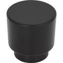 Atlas Homewares Matte Black 1-1/4 in. Round Cabinet Knob 