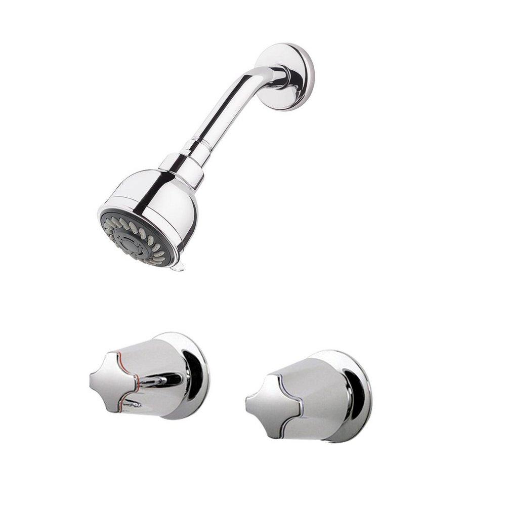 Pfister Polished Chrome 1.8 gpm Shower Faucet with Double Knob Handle 