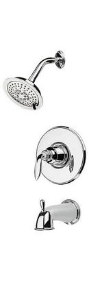 Single Handle Multi Function Bathtub & Shower Faucet in Polished Chrome (Trim Only)
