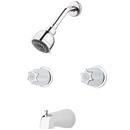 Two Handle Multi Function Bathtub & Shower Faucet in Polished Chrome
