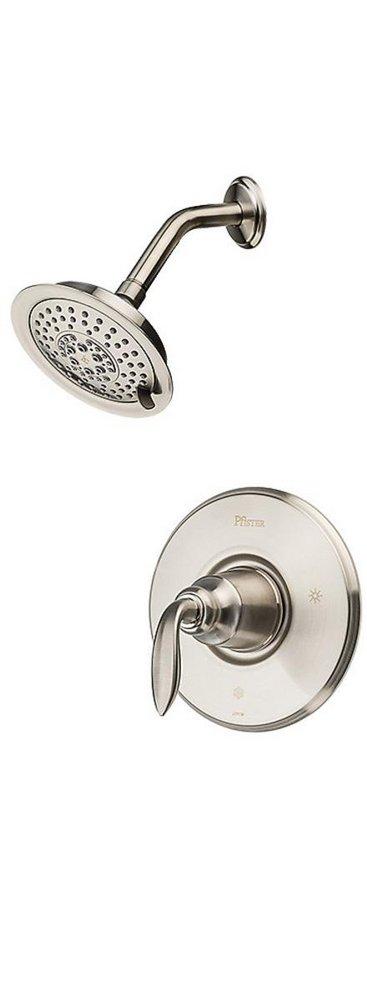 Pfister Brushed Nickel 1.8 gpm Pressure Balance Shower Faucet Trim with Single Lever Handle 