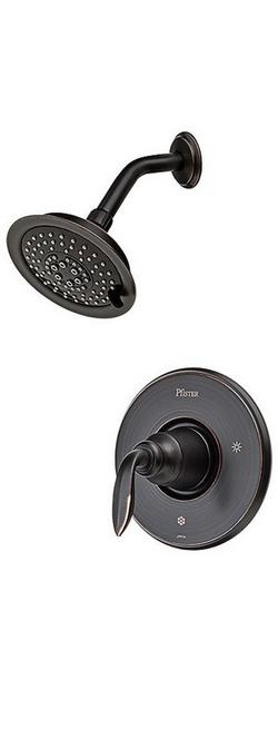 Single Handle Multi Function Shower Faucet in Tuscan Bronze (Trim Only)