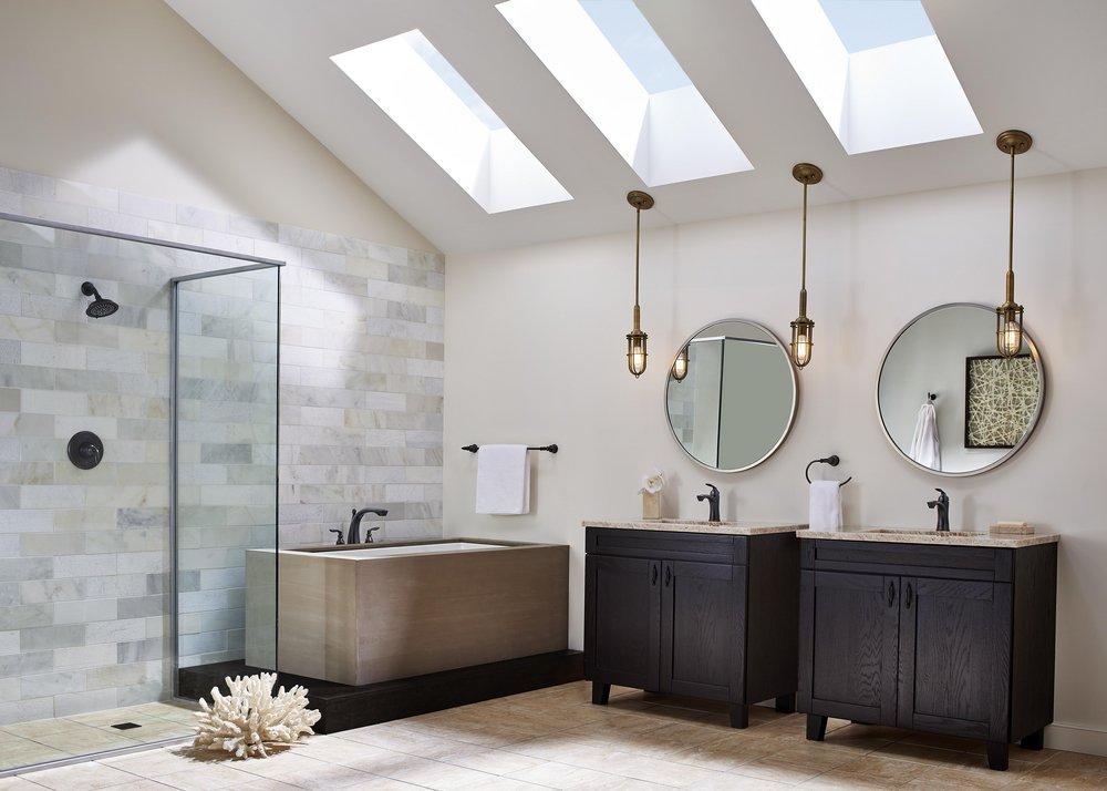 Pfister Tuscan Bronze 1.8 gpm 5-Function Tub and Shower Trim Only with Single Lever Handle 