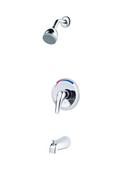 One Handle Single Function Bathtub & Shower Faucet in Polished Chrome (Trim Only)