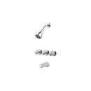 Three Handle Multi Function Bathtub & Shower Faucet in Polished Chrome (Trim Only)