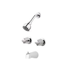 Two Handle Multi Function Bathtub & Shower Faucet in Polished Chrome (Trim Only)