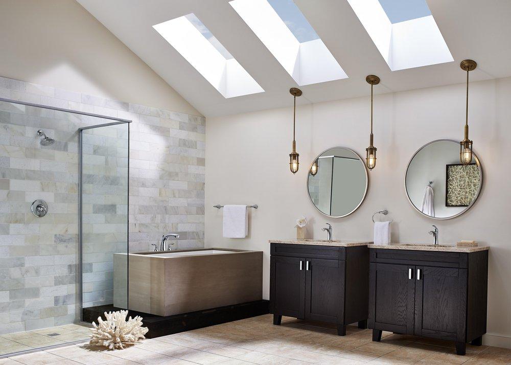 Pfister Polished Chrome 1.8 gpm Pressure Balance Shower Faucet Trim with Single Lever Handle 