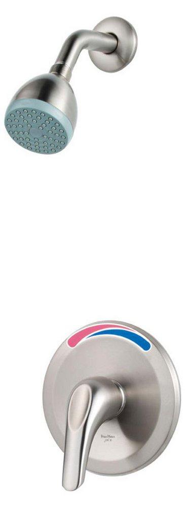 Pfister Brushed Nickel 1.8 gpm Pressure Balance Shower Trim with Single Lever Handle 