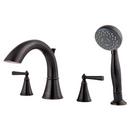 Two Handle Roman Tub Faucet with Handshower in Tuscan Bronze (Trim Only)