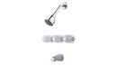 Three Handle Multi Function Bathtub & Shower Faucet in Polished Chrome