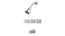 Pfister Polished Chrome Three Handle Multi Function Bathtub & Shower Faucet 