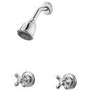 Two Handle Dual Function Shower Faucet in Polished Chrome (Trim Only)