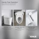 0.8/1.6 gpf Elongated One Piece Wall Mount Smart Toilet in White 