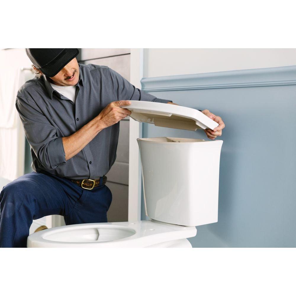 KOHLER White 1.28 gpf Elongated Two Piece Toilet 