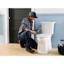 KOHLER White 1.28 gpf Elongated Two Piece Toilet 