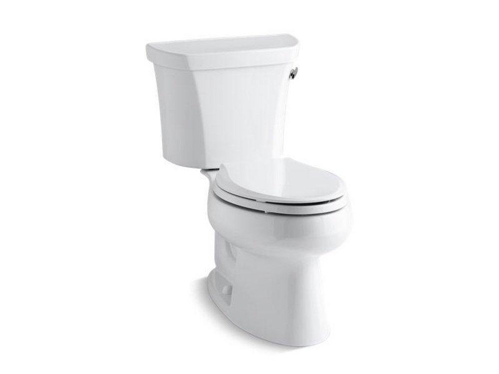 KOHLER White 1.6 gpf Elongated Two Piece Toilet 
