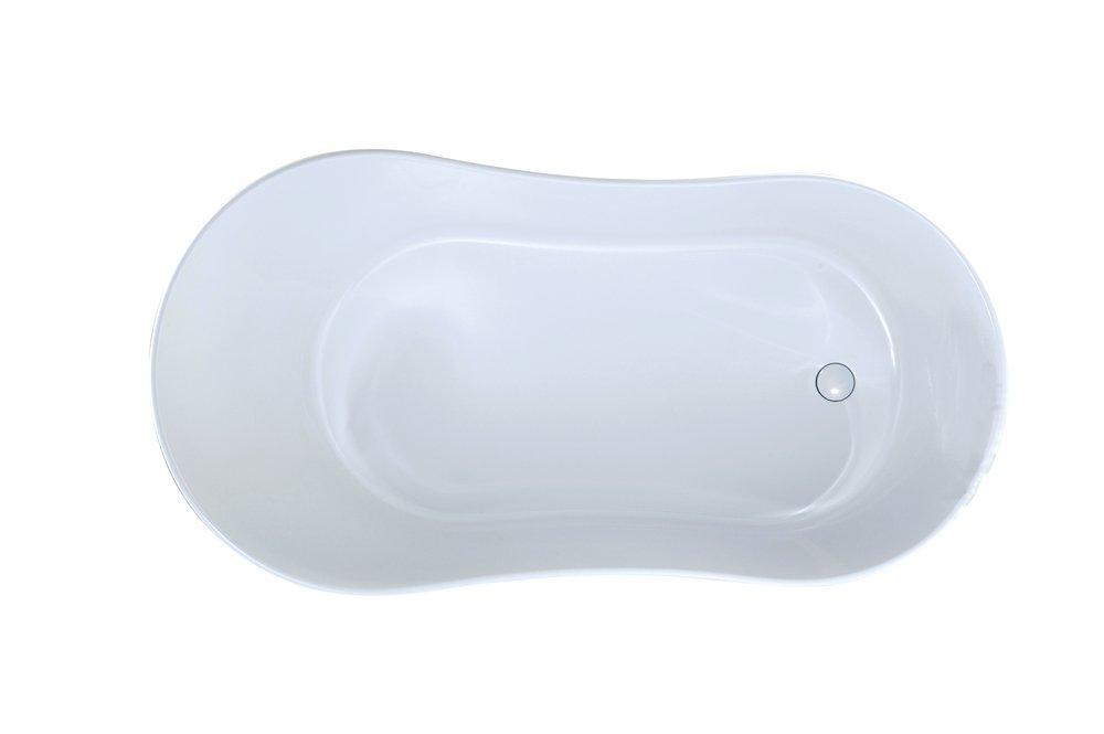 Hydro Systems White 61 x 32 in. Freestanding Bathtub with Right Drain 