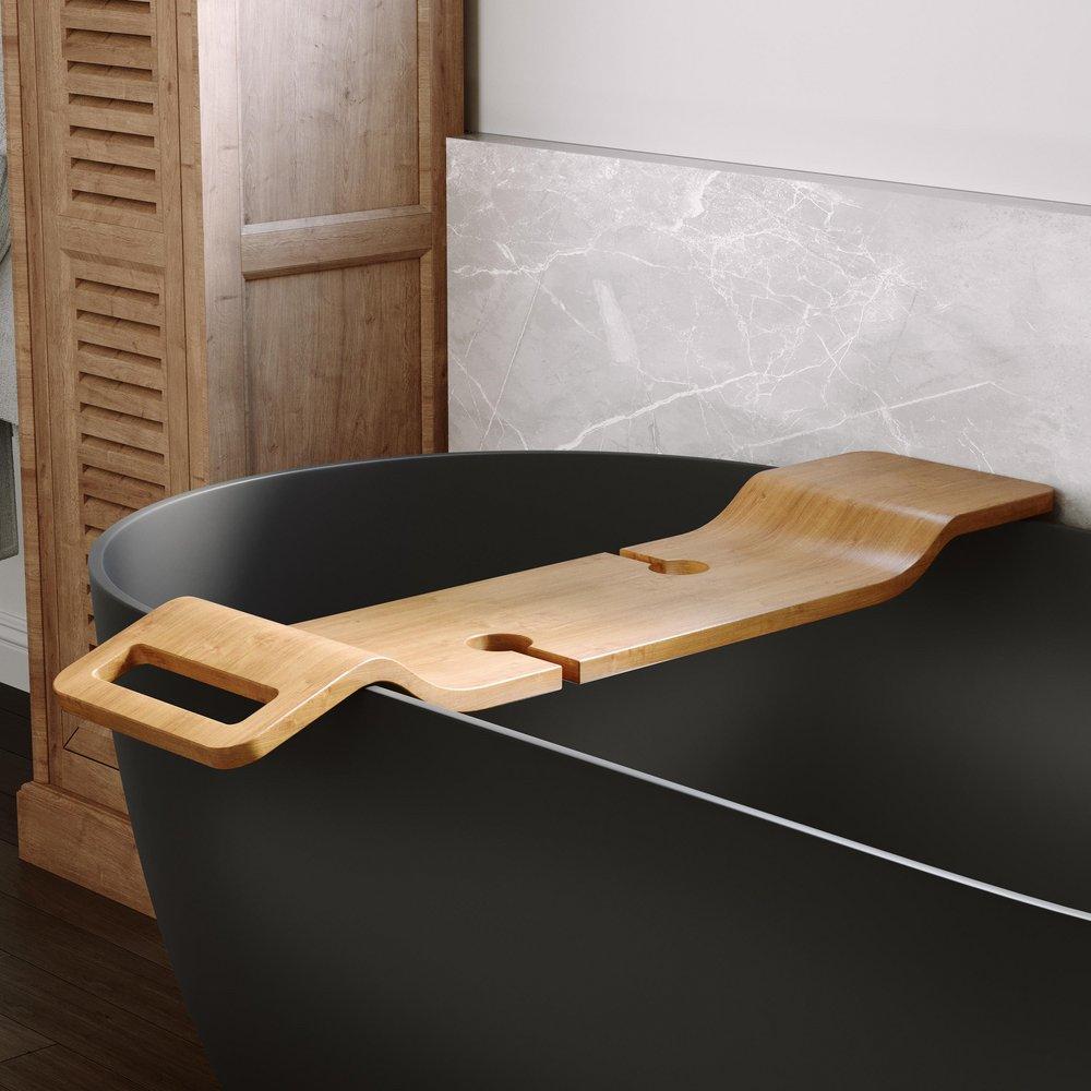 Signature Hardware Maple Tub Tray 