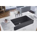 Elkay Charcoal 35-7/8 x 20-15/16 in. Composite Single Bowl Farmhouse Kitchen Sink 
