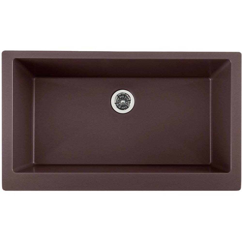 Elkay Chestnut 35-7/8 x 20-15/16 in. Composite Single Bowl Farmhouse Kitchen Sink 