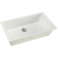 35-7/8 in. Undermount Composite Single Bowl Kitchen Sink in Ricotta