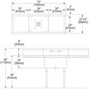 Elkay Caviar 35-7/8 x 20-15/16 in. Composite Single Bowl Farmhouse Kitchen Sink 