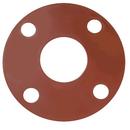2 in. Flanged 150# Full Face Red Rubber Gasket