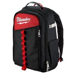 19-3/5 in. Low-Profile Backpack in Red and Black