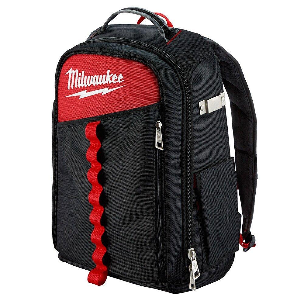 Milwaukee&reg; Red Low-Profile Backpack in Red and Black 