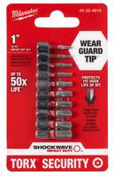 Milwaukee® Silver 1/4 x 1/4 in. Hex Torx® 10 Piece 