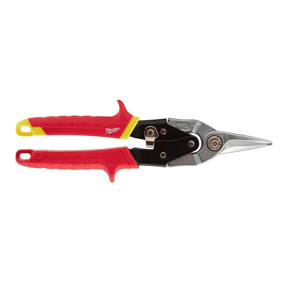 Milwaukee&reg; Red Straight Cutting Aviation Snip 