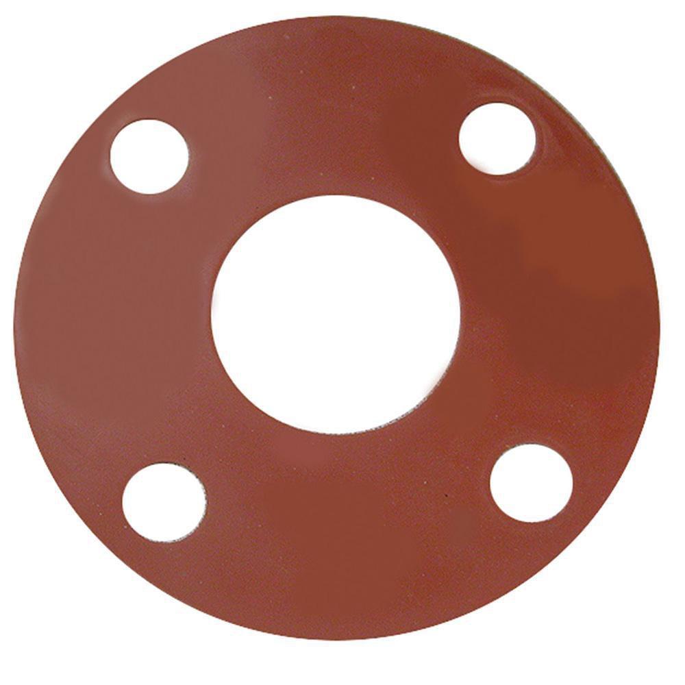 Jones Stephens Flanged 150# Full Face Red Rubber Gasket 