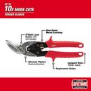 Milwaukee&reg; Red 5 in. 18 - 22 ga Aviation Snip 