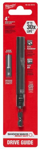 Milwaukee&reg; Black 10 SHOCKWAVE 4" IMPACT MAGNETIC DRIVE GUIDE BULK 10 