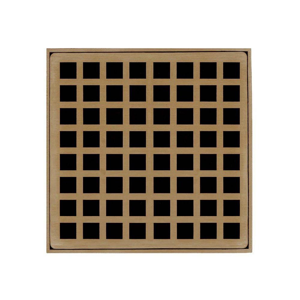 Infinity Drain Satin Bronze 5 STRN SQ PATT SB 