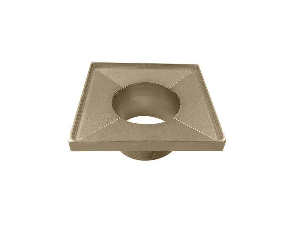 Infinity Drain Satin Bronze Threaded Stainless Steel Drain Base in Satin Bronze 