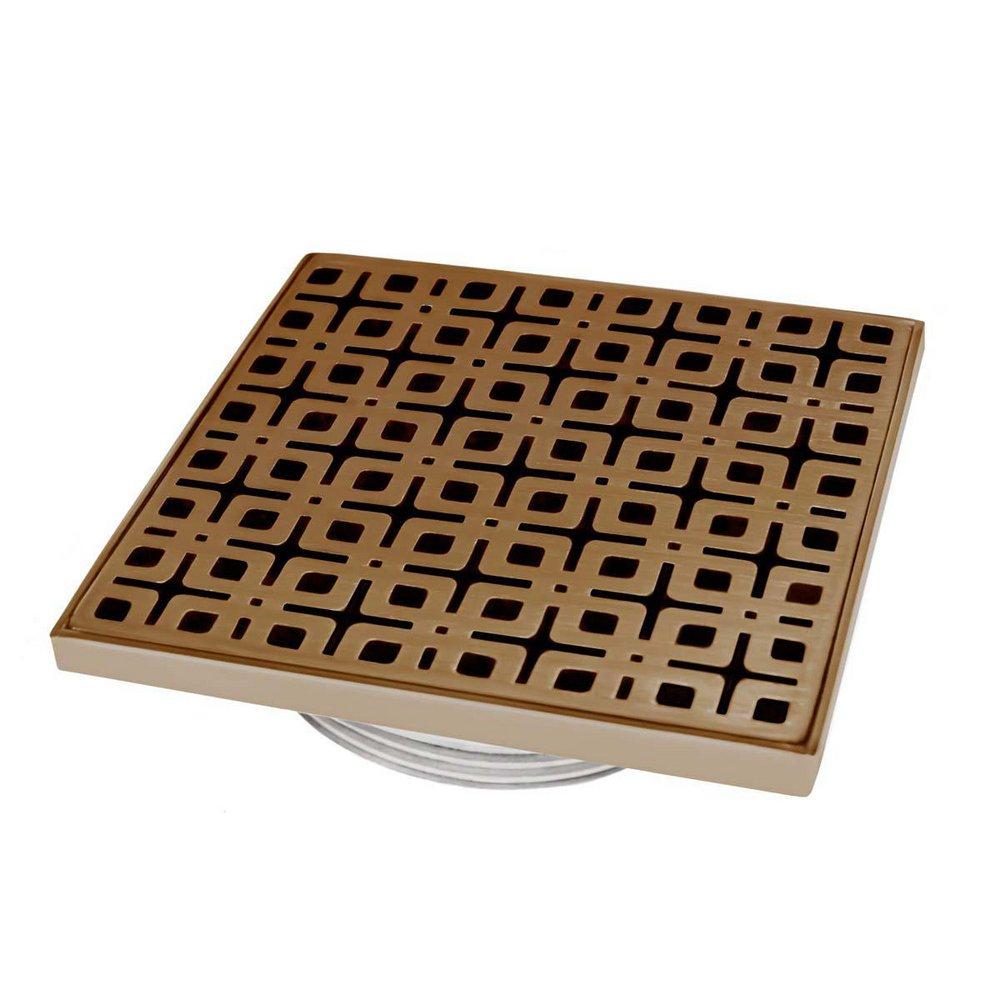 Infinity Drain Satin Bronze 5 STRN LINK PATT SB 