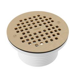 3-1/2 in. IPS PVC Brass General Purpose Drain