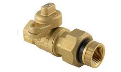 1-1/4 in. Brass NPT Lockwing Handle Gas Ball Valve