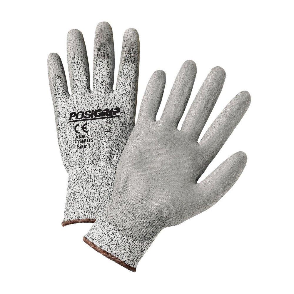 PosiGrip&reg; Grey Plastic Cut & Abrasive Resistant Gloves in Grey 