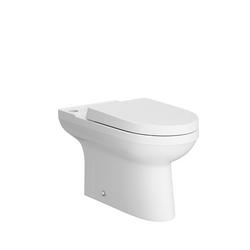 Elongated Toilet Bowl in White