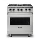 Viking Range Stainless Steel 29-7/8 in. Dual Fuel 4-Burner Sealed Freestanding Range 