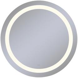 40 in. 2700K Anodized Aluminum Frameless Round Mirror with Light Inset