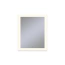 Robern Glass 24 x 30 in. Anodized Aluminum Frameless Rectangle Mirror with Light Perimeter 