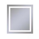 30 x 40 in. 4000K Anodized Aluminum Frameless Rectangle Mirror with Light Inset