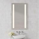 Robern Warm White 30 x 40 in. Anodized Aluminum Frameless Rectangle Mirror with Light Column 