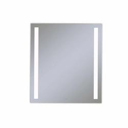 30 x 40 in. 4000K Anodized Aluminum Frameless Rectangle Mirror with Light Column