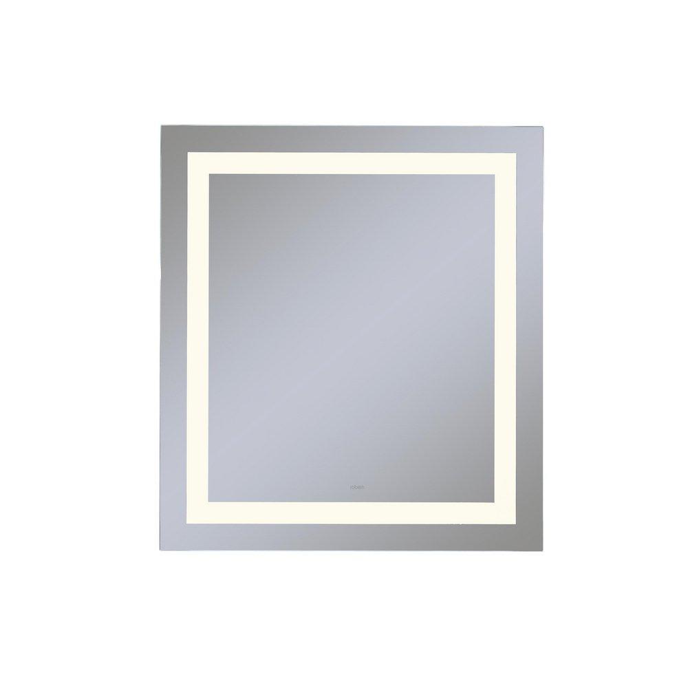 Robern 36 x 40 in. Anodized Aluminum Frameless Rectangle Mirror with Light Inset 