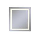 Robern 36 x 40 in. Anodized Aluminum Frameless Rectangle Mirror with Light Inset 