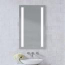 Robern Cool White 24 x 40 in. Anodized Aluminum Frameless Rectangle Mirror with Light Column 